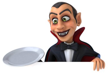  Vampir holding plaka 