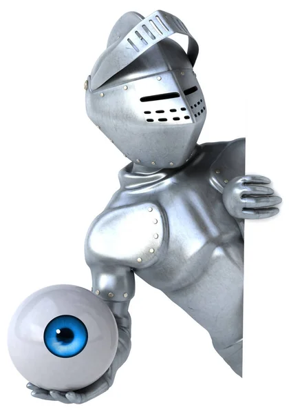 Fun knight with eye — Stock Photo, Image