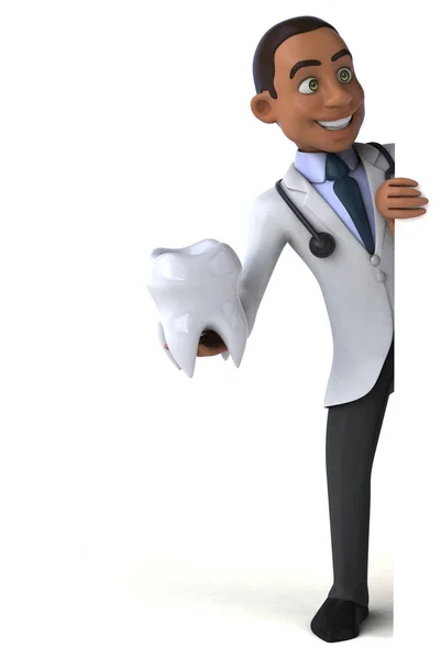 Doktor holding diş — Stok fotoğraf