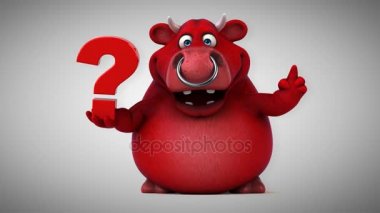  çizgi film karakteri holding soru işareti 