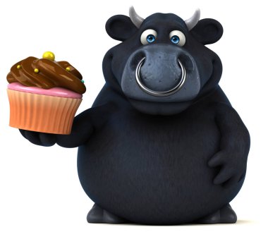 cupcake tutarak çizgi film karakteri