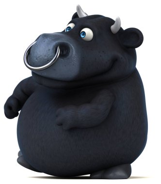 komik karikatür boğa 