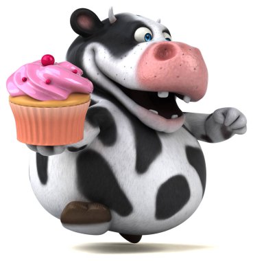 cupcake tutarak çizgi film karakteri