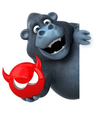 çizgi film karakteri holding virüs 