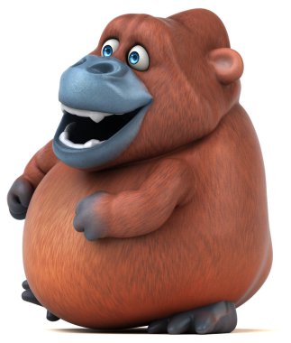 Eğlenceli çizgi film Orangutan 