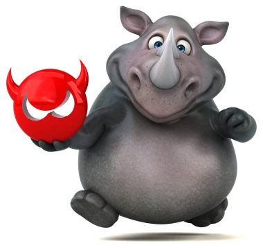 çizgi film karakteri holding virüs 