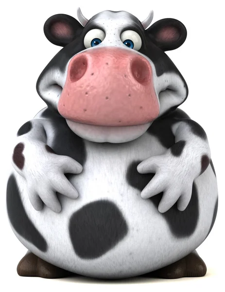 Кумедний мультфільм корова — стокове фото
