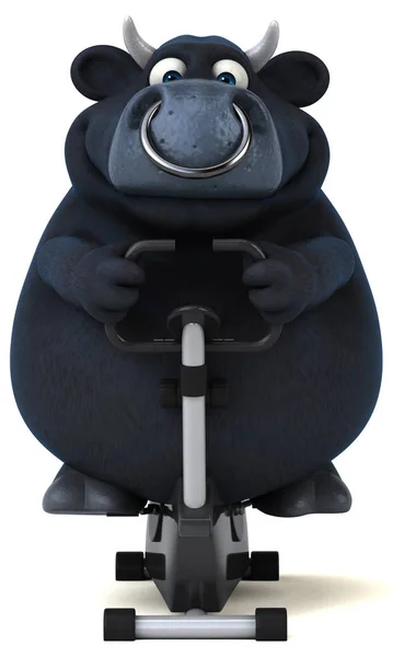 캐릭터 만화 자전거 — 스톡 사진