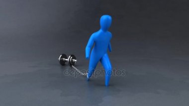 Dumbbell ile yük sembolü 