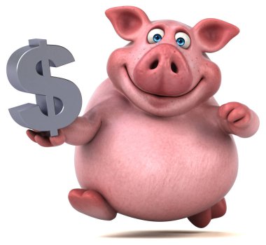  çizgi film karakteri holding Doları 