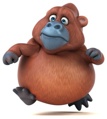 Eğlenceli Orangutan modeli