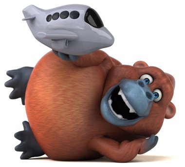 Eğlenceli Orangutan modeli