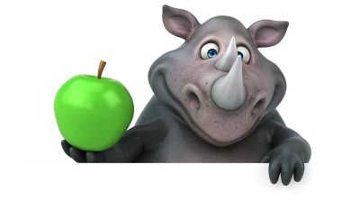 Eğlenceli gergedan modeli