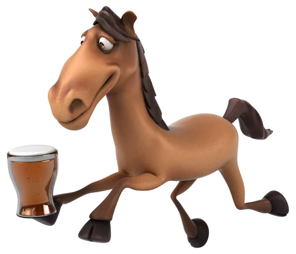 Leuk paard model — Stockfoto
