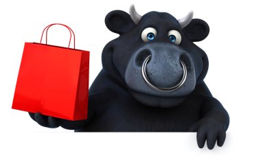 komik boğa holding çanta 