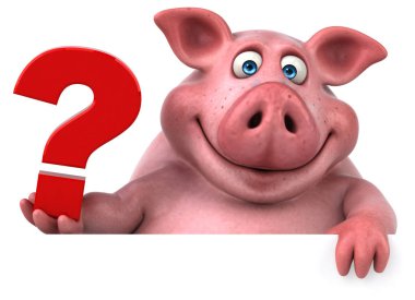 çizgi film karakteri işaret tutan 