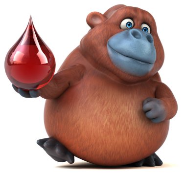 çizgi film karakteri holding açılan eğlenceli 