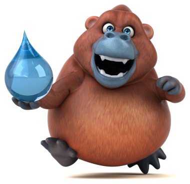 çizgi film karakteri holding açılan eğlenceli