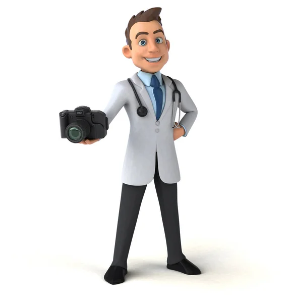 Doctor sosteniendo cámara — Foto de Stock