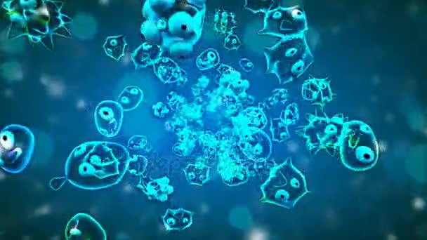 Healthcare, microbes, Bacteria — Stock Video