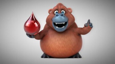 çizgi film karakteri holding açılan eğlenceli 