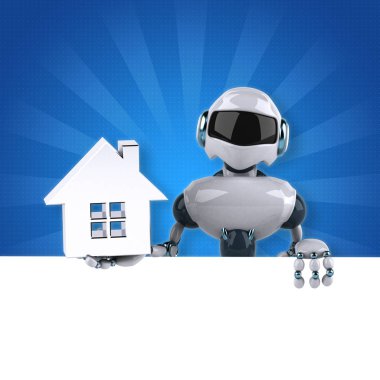 Robot holding evi