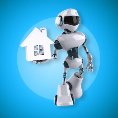 Robot holding evi
