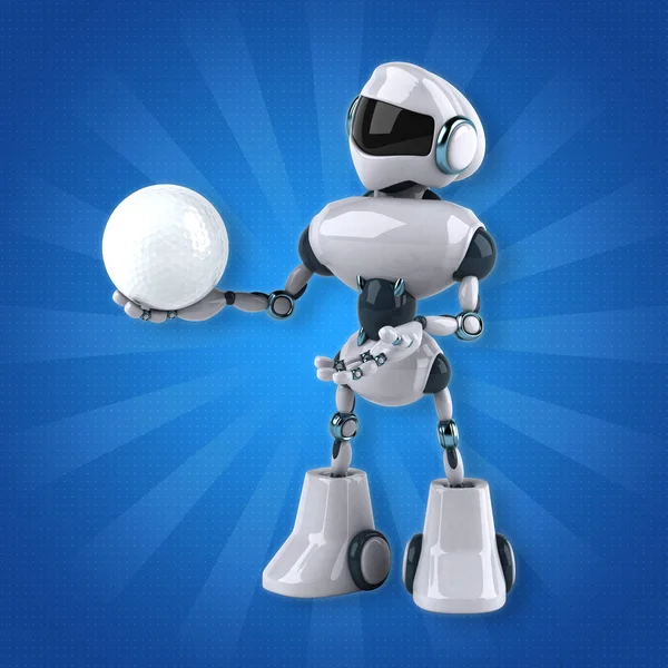 Robot ball gospodarstwa — Zdjęcie stockowe