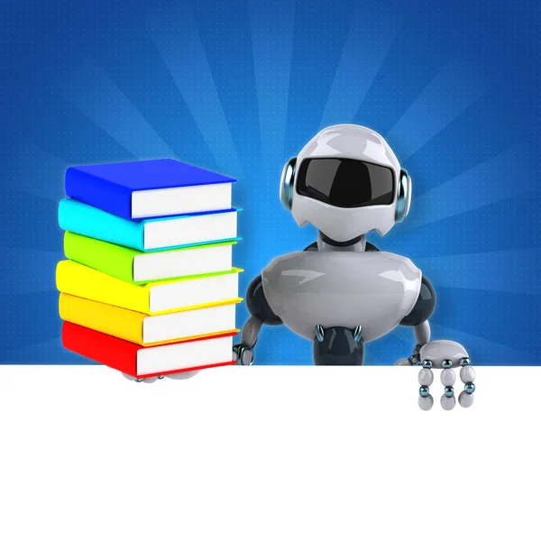 Robot libros de tenencia —  Fotos de Stock