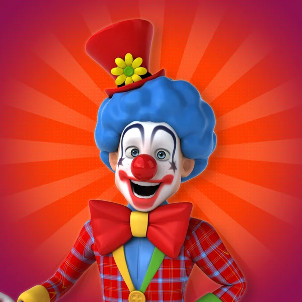 Söt rolig clown — Stockfoto