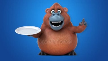 çizgi film karakteri plaka ile