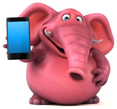 pembe fil holding telefon