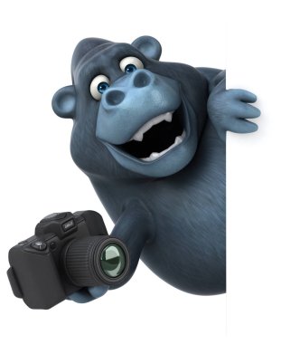  çizgi film karakteri holding kamera 