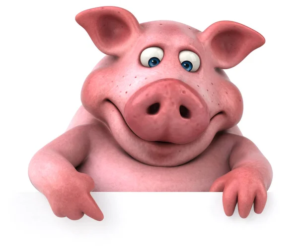 Fun pig of mind — Stock Photo, Image