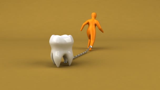 Símbolo de carga con diente — Vídeos de Stock