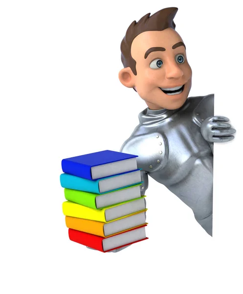 Ritter mit Büchern — Stockfoto