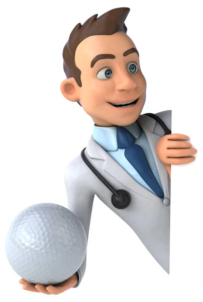 Doctor sosteniendo pelota — Foto de Stock