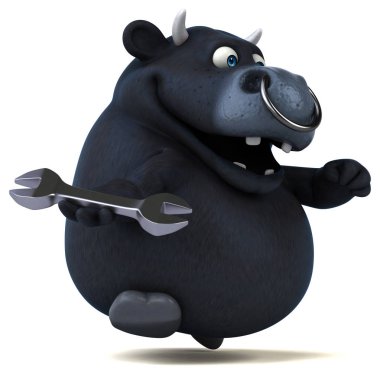 çizgi film karakteri holding aracı 