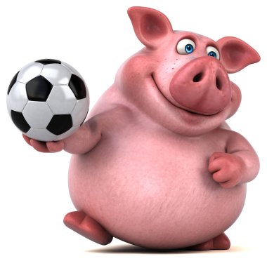  çizgi film karakteri holding topu 