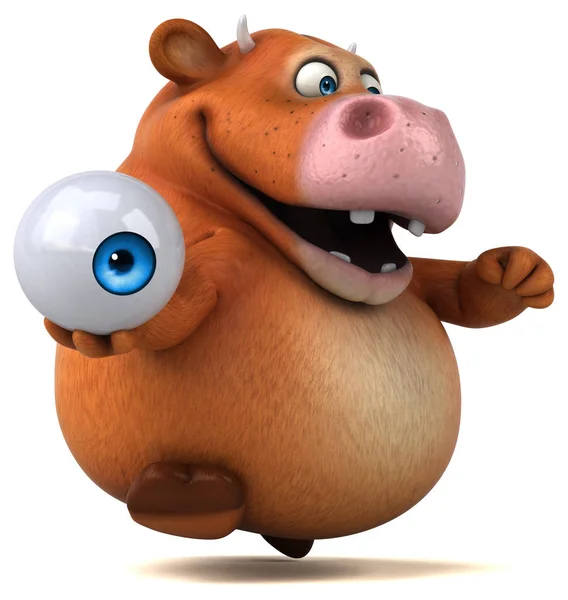 çizgi film karakteri holding göz