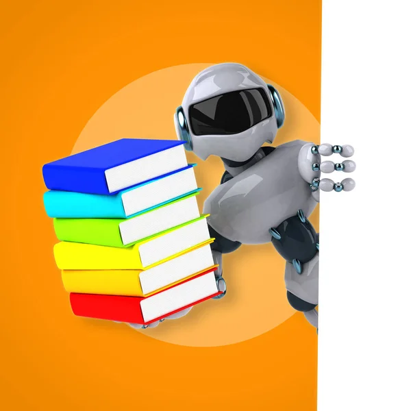 Robot holding books