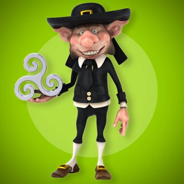 Fun Korrigan holding triskel