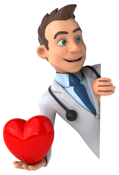 Doctor holding heart — Stock Photo, Image