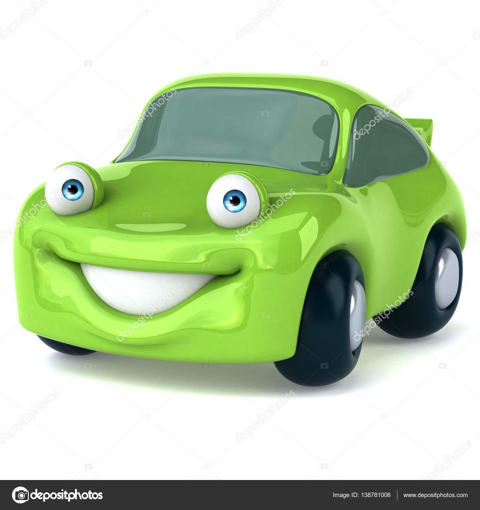 Funny green car Stock Illustration by ©julos #138781006