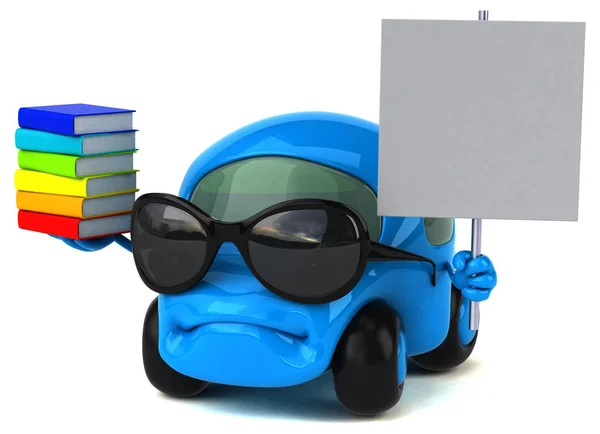 Car holding books — Stock Photo, Image