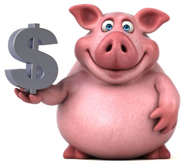  çizgi film karakteri holding Doları 