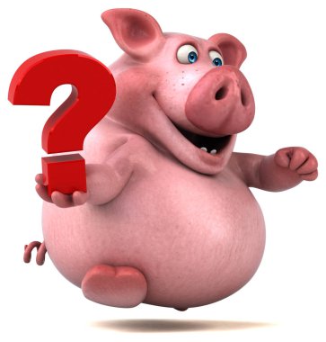  çizgi film karakteri holding soru işareti