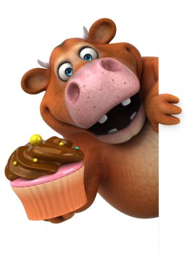 cupcake tutarak çizgi film karakteri 