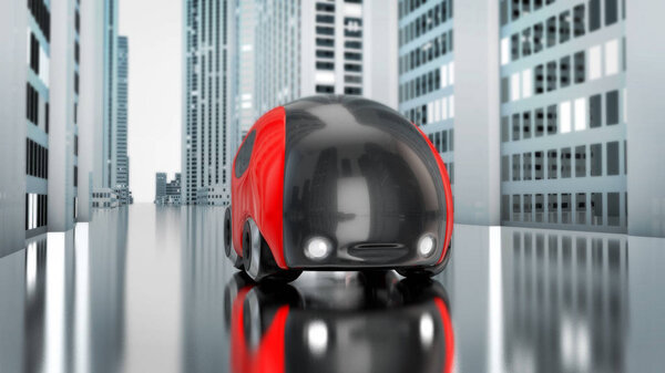 Футуристический дизайн автомобиля
