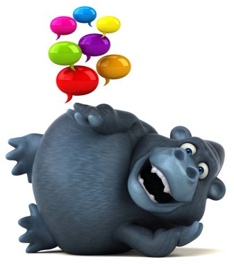 çizgi film karakteri kabarcıklar holding  